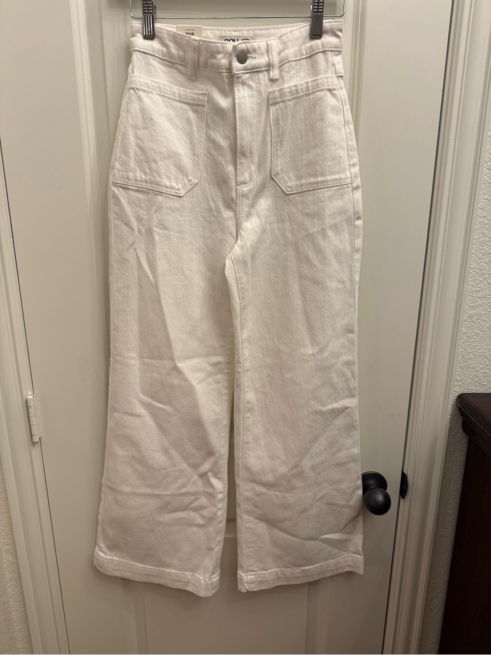 ROLLA'S Sailor Jeans High Rise Wide Leg Jeans Size 24 Vintage White NWT